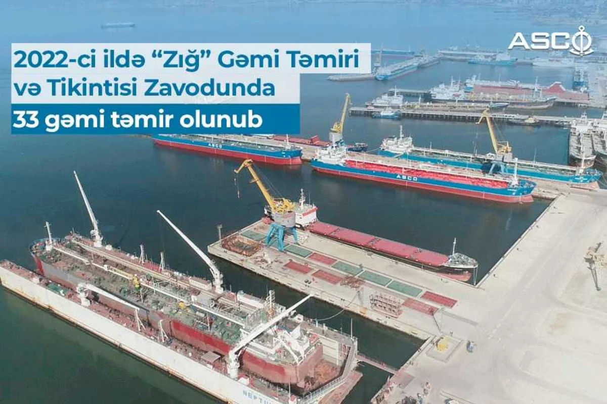 33 ships undergo repair at Zygh Ship Repair and Construction Yard in 2022