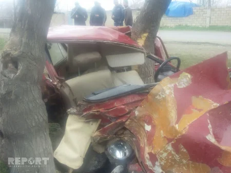 В Агджабеди в результате аварии погибли 2 человека, 4 ранены - ФОТО - ВИДЕО