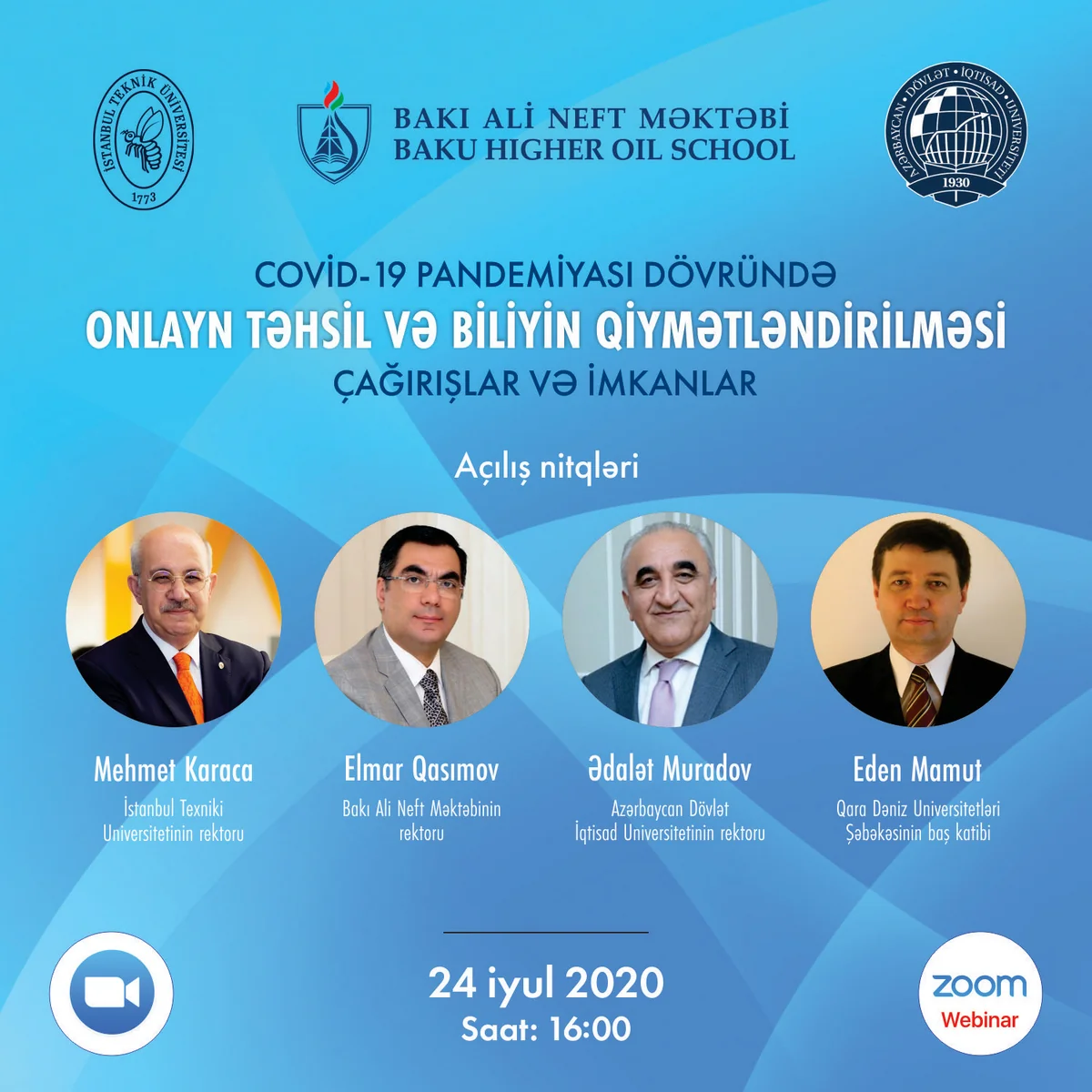 “Onlayn təhsil və biliyin qiymətləndirilməsi: çağırışlar və imkanlar” mövzusunda vebinar keçiriləcək