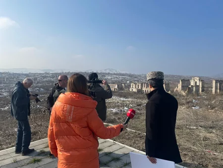 Ukrainian journalists visit Azerbaijan’s Fuzuli liberated from occupation