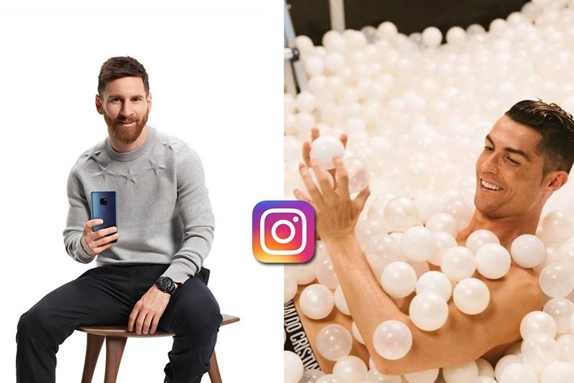 Instagram gəlirlərində Ronaldu Messini iki dəfədən çox üstələyir
