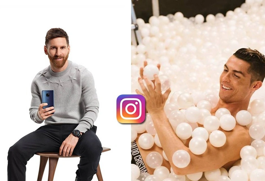 Instagram gəlirlərində Ronaldu Messini iki dəfədən çox üstələyir