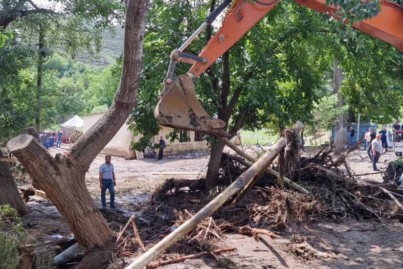 Göygöldə selin yaratdığı fəsadlar aradan qaldırılır 