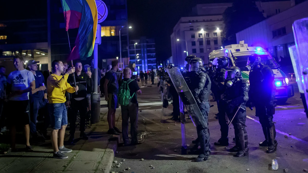 26 people detained over riots near Seimas building of Lithuania