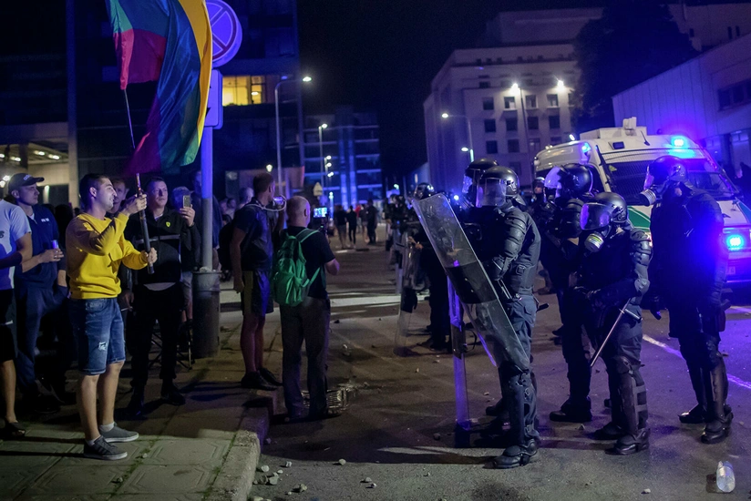 26 people detained over riots near Seimas building of Lithuania
