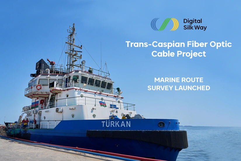 Marine Route Survey Launched for the Trans-Caspian Fiber Optic Cable Project