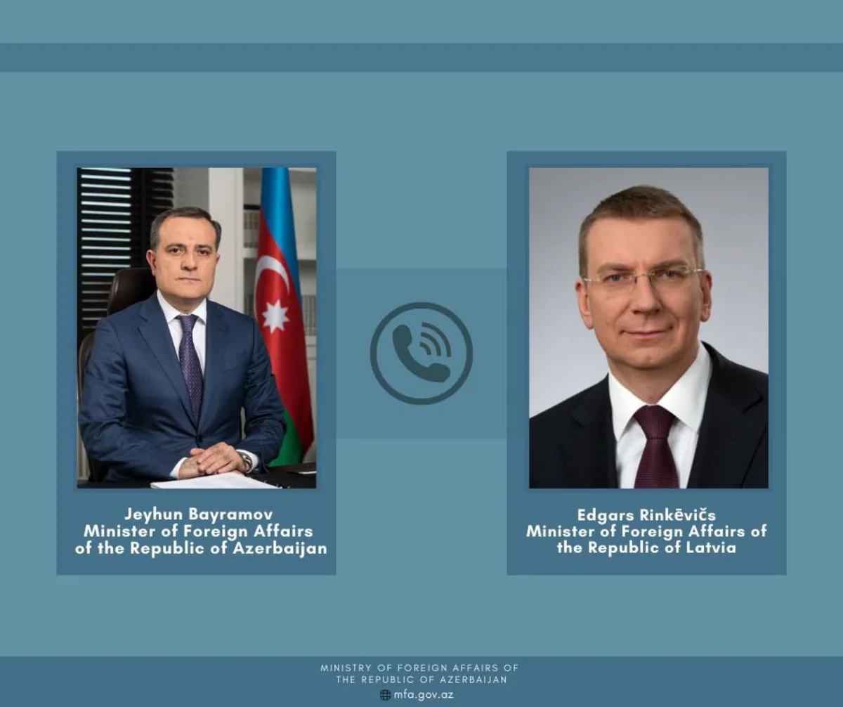 Foreign Ministers of Azerbaijan and Latvia hold telephone conversation