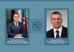  Foreign Ministers of Azerbaijan and Latvia hold telephone conversation