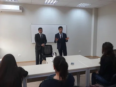 Baş redaktor BDU-da mühazirə keçib
