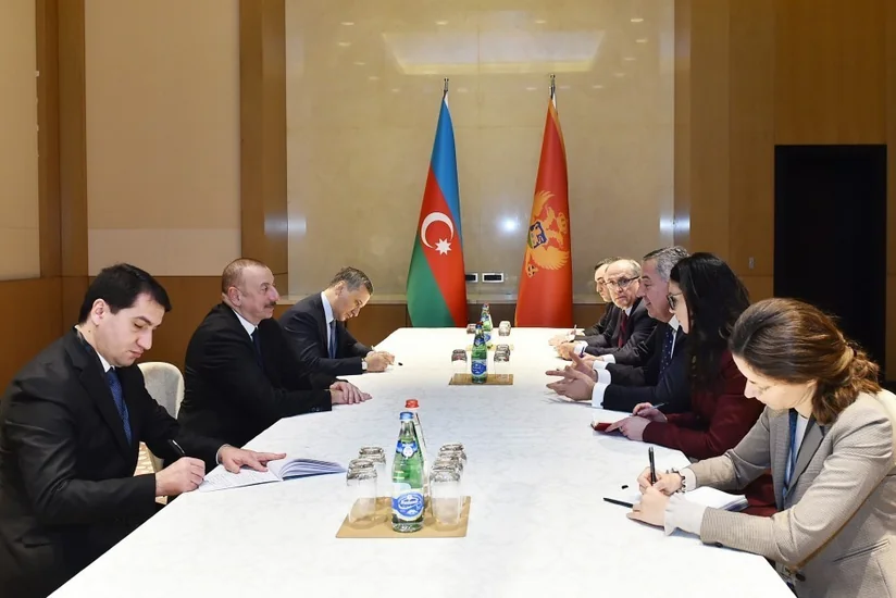 President Ilham Aliyev met with Montenegrin President Milo Dukanovic