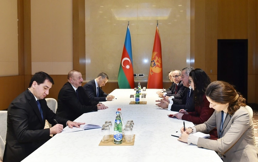 Azərbaycan və Monteneqro prezidentlərinin görüşü olub