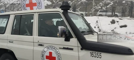 ICRC vehicles move freely from Khankandi toward Lachin