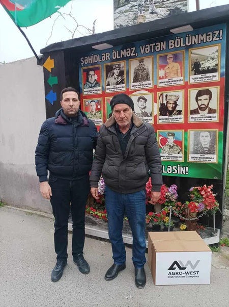 Aqro-Vest DC şəhid ailələrinə bayram sovqatı paylayıb
