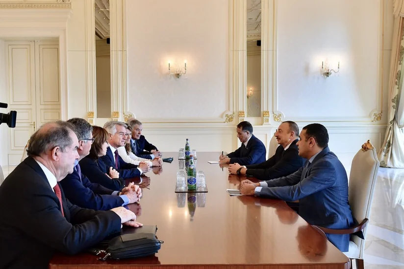 President Ilham Aliyev receives delegation of the French senators - UPDATED