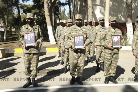 Abşeronda şəhid tankçıların xatirəsi əbədiləşdirilib