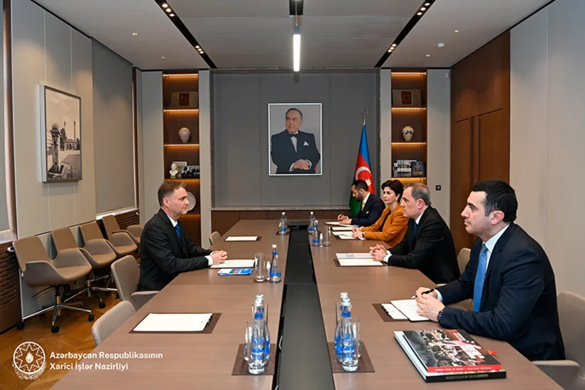 Jeyhun Bayramov meets head of CoE Baku Office Petr Sich