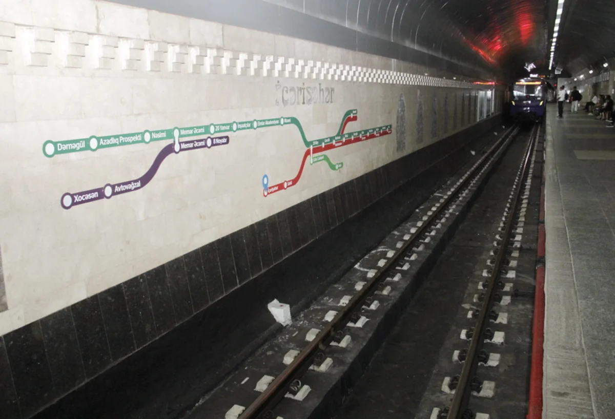 Bakı metrosunda ilk dəfə hərəkət məhdulaşdırılmadan dəmir-beton bloklar qoyulub
