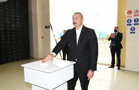 Prezident Hacıqabul Sənaye Məhəlləsinin açılışında iştirak edib - YENİLƏNİB