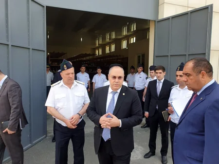 DGK sədri Mazımçay gömrük postunda mövcud vəziyyətlə tanış olub