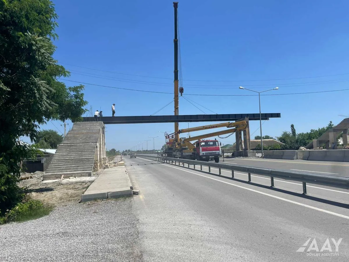 Bakı-Ələt-Qazax-Gürcüstan ilə dövlət sərhədi yolunda yeni piyada keçidi inşa edilir