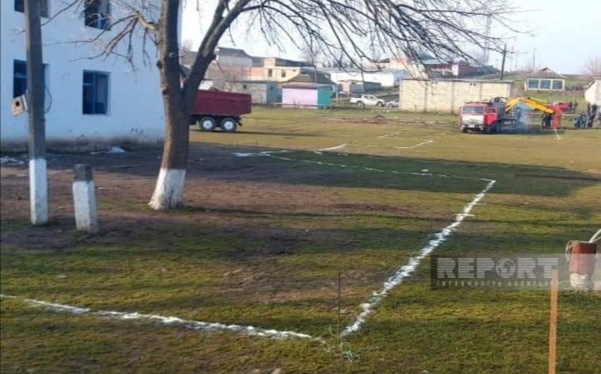 Cəlilabadda qəzalı olan məktəb üçün yeni binanın tikintisinə başlanılıb