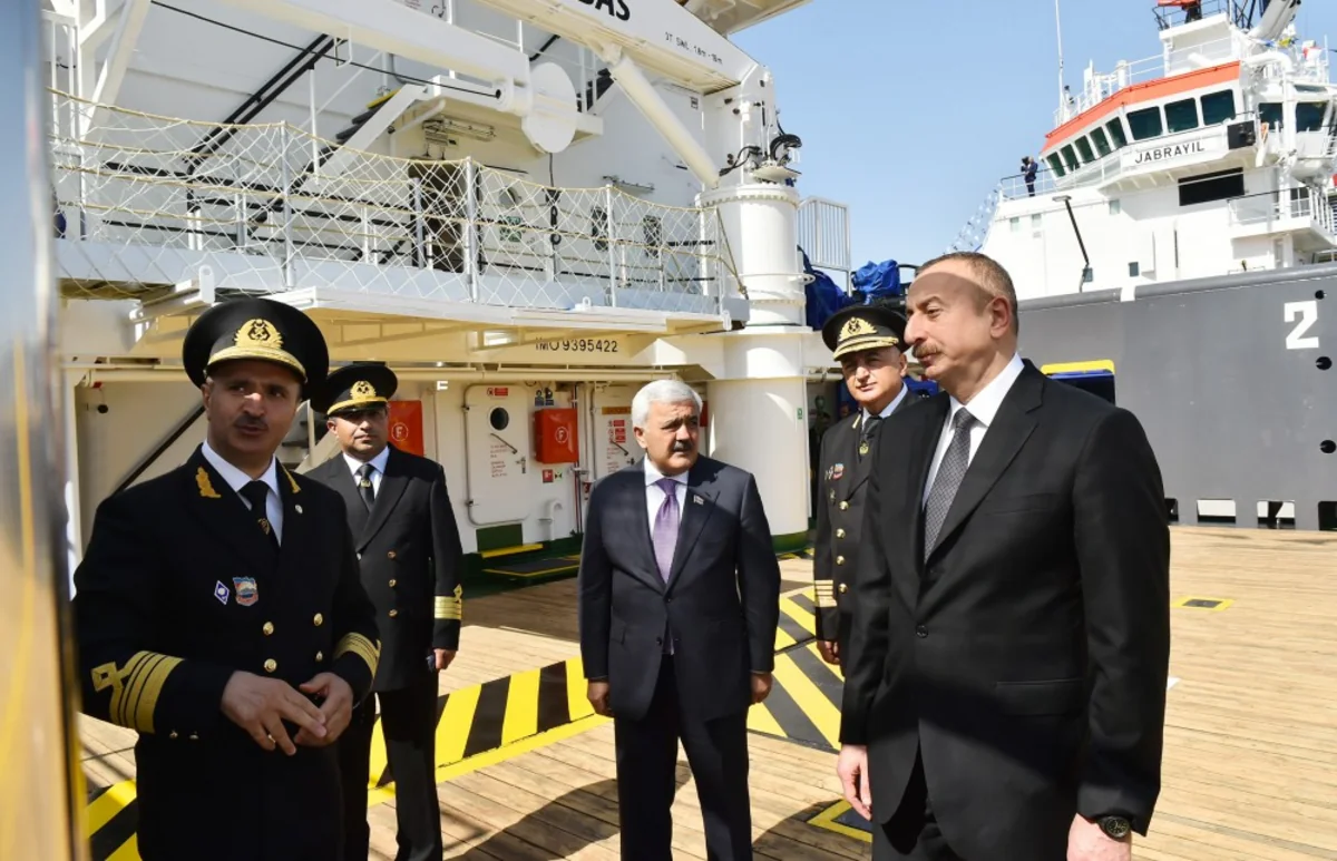 President Ilham Aliyev attends ceremony to launch “Jabrayil” and “Gubadli” ships