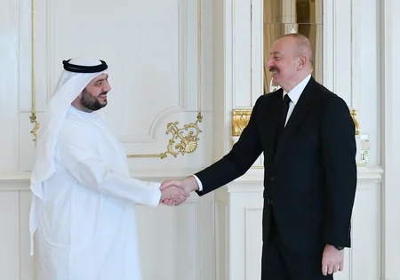 Prezident İlham Əliyev Birləşmiş Ərəb Əmirliklərinin investisiya nazirini qəbul edib
