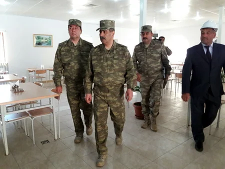 A new military unit built for Azerbaijani army was put into operation on the frontline