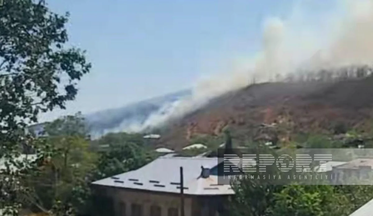 Ağdərədə daha bir yanğın başlayıb 