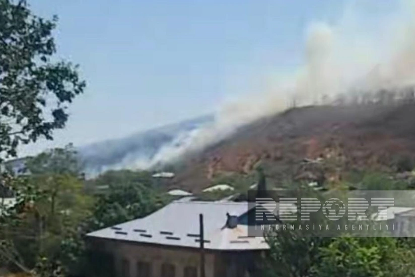 Ağdərədə daha bir yanğın başlayıb 