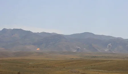 Əlahiddə Ümumqoşun Ordunun artilleriya bölmələrinin döyüş atışlı təlimi keçirilib