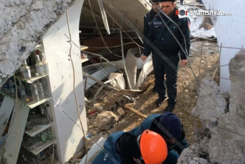 Ermənistanda ərzaq dükanında partlayış olub, azı 2 nəfər ölüb