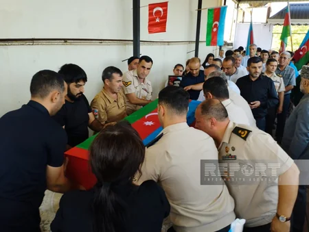 Abşeronda Xocalı şəhidi Usubəli Qarayevlə vida mərasimi keçirilib