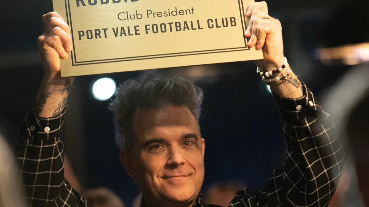 Singer Robbie Williams named Port Vale club president