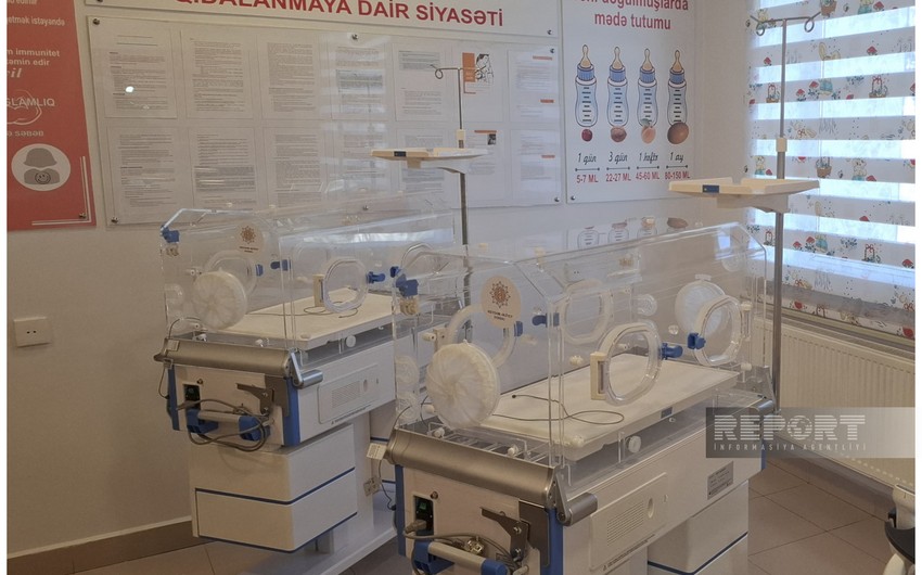 Infant incubators donated to Ganja Perinatal Center with support of Heydar Aliyev Foundation