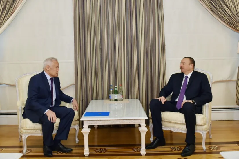 Prezident İlham Əliyev Qazaxıstanın Azərbaycandakı səfirini diplomatik fəaliyyətinin başa çatması ilə əlaqədar qəbul edib