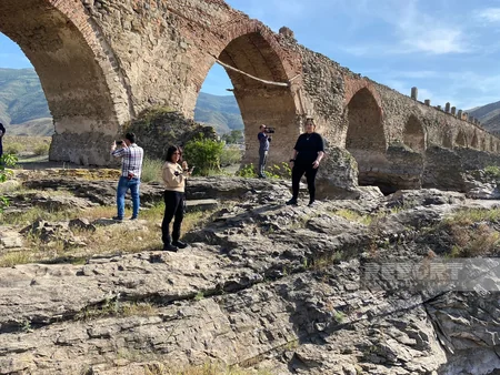ABŞ və İsrail nümayəndə heyəti Xudafərin körpüsünü ziyarət edib