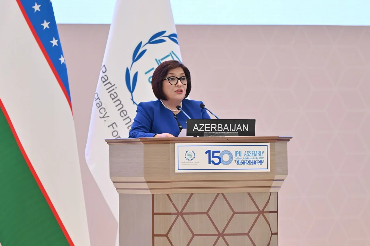 Sahiba Gafarova speaks about Azerbaijan's social policy achievements at IPU Assembly