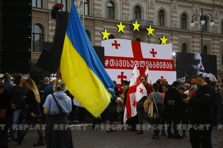 В Тбилиси завершился митинг сторонников Саакашвили