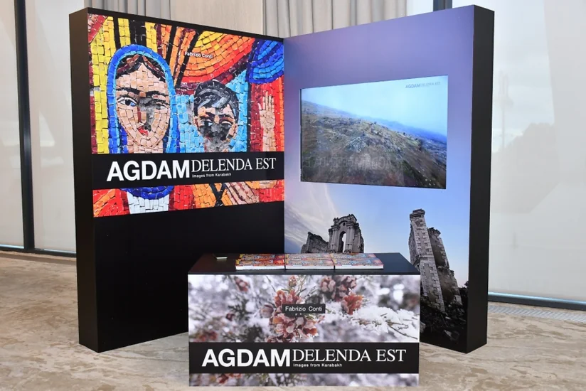 Mədəni İrs Forumu çərçivəsində Qarabağ incəsənət düşərgəsi sərgisi açılıb