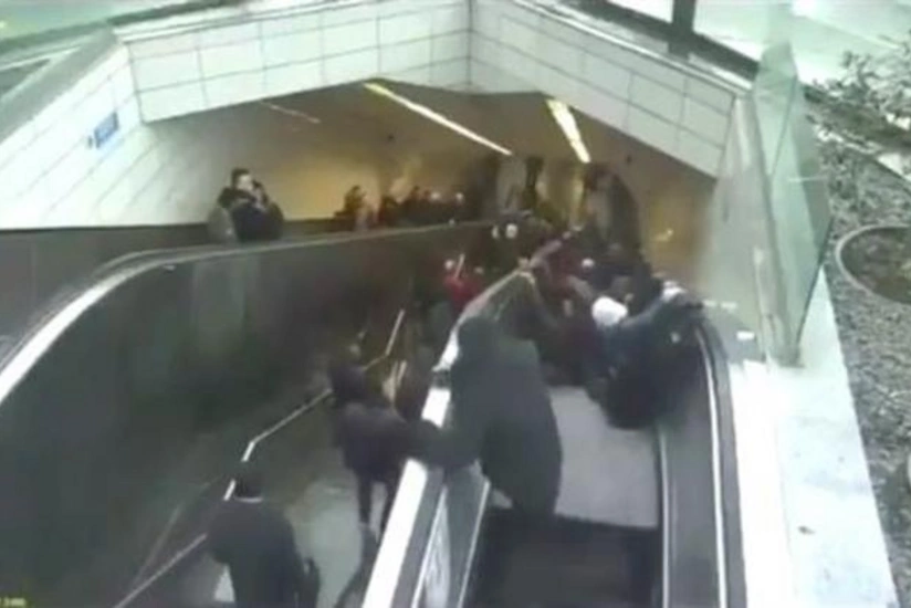 Man swallowed by malfunctioning escalator in Istanbul - VIDEO