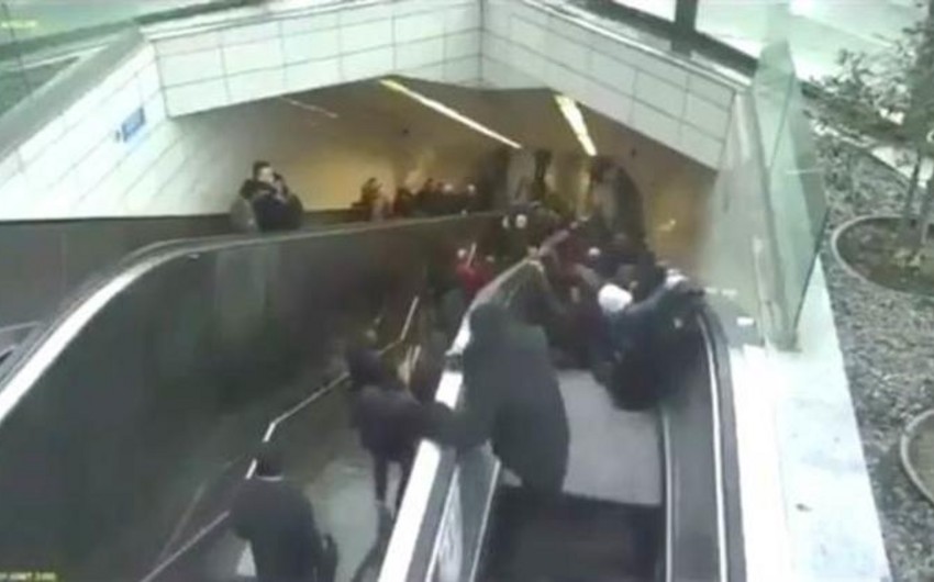 Man swallowed by malfunctioning escalator in Istanbul - VIDEO