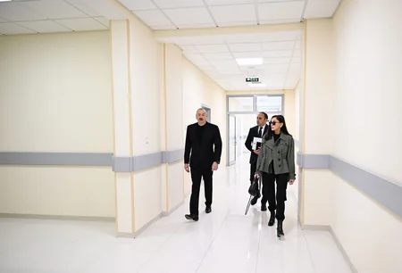 President Ilham Aliyev and First Lady Mehriban Aliyeva attend several openings and inspect construction work in Shusha