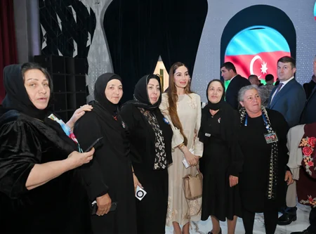 Leyla Aliyeva and Arzu Aliyeva attend Iftar ceremony with mothers of martyrs