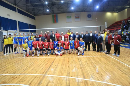 Voleybol üzrə Azərbaycan çempionatında daha bir oyun keçirilib