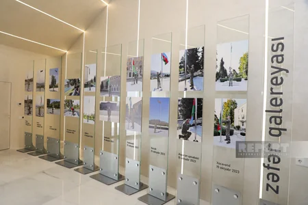 Dövlət Bayrağı Meydanındakı yenilənmiş Bayraq Muzeyi təqdim edilib
