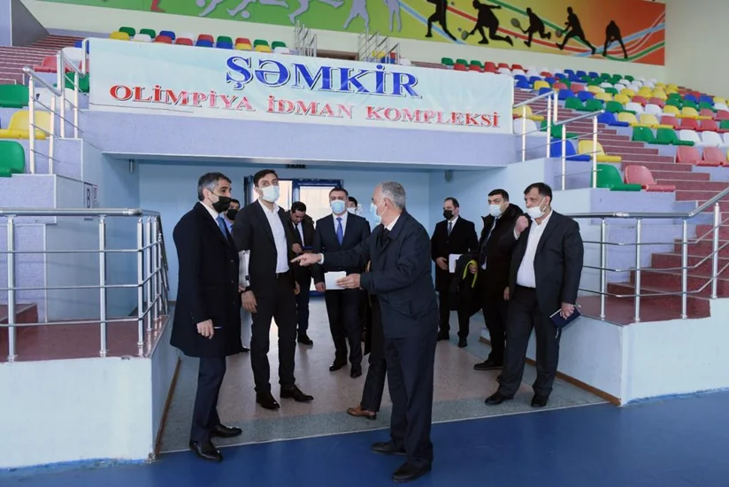 Fərid Qayıbov qərb bölgəsində idman obyektlərinin fəaliyyəti ilə tanış olub