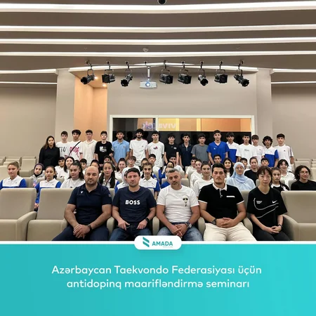 AMADA Azərbaycan Taekvondo Federasiyası üçün antidopinq maarifləndirmə seminarı təşkil edib