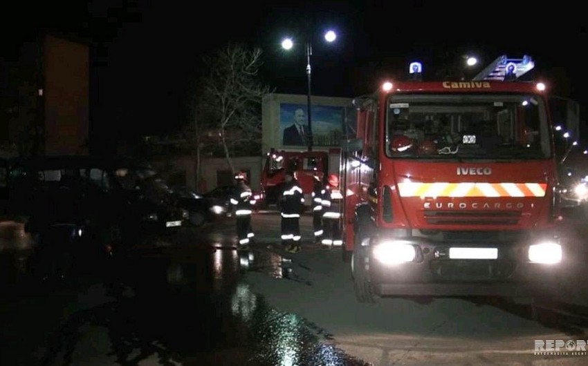 Bakıda yanğın zamanı bir nəfər ölüb