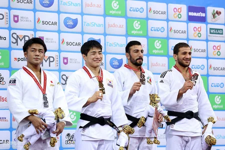 Rövnəq Abdullayev cüdo üzrə dünya çempionatı qaliblərinin mükafatlandırılması mərasimində iştirak edib - FOTO